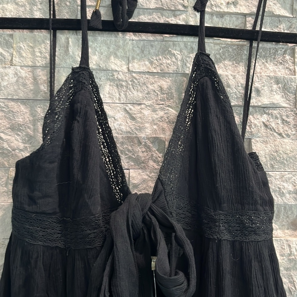 Free People Black Maxi Top Sz-S - Picture 12 of 15